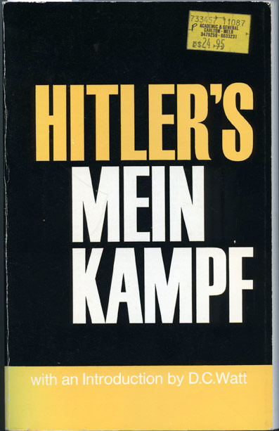 manhem translation of mein kampf, cover